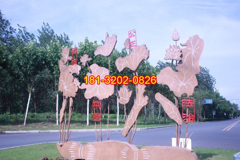 社會主義核心價值觀雕塑，玻璃鋼公園景觀雕塑 (2)
