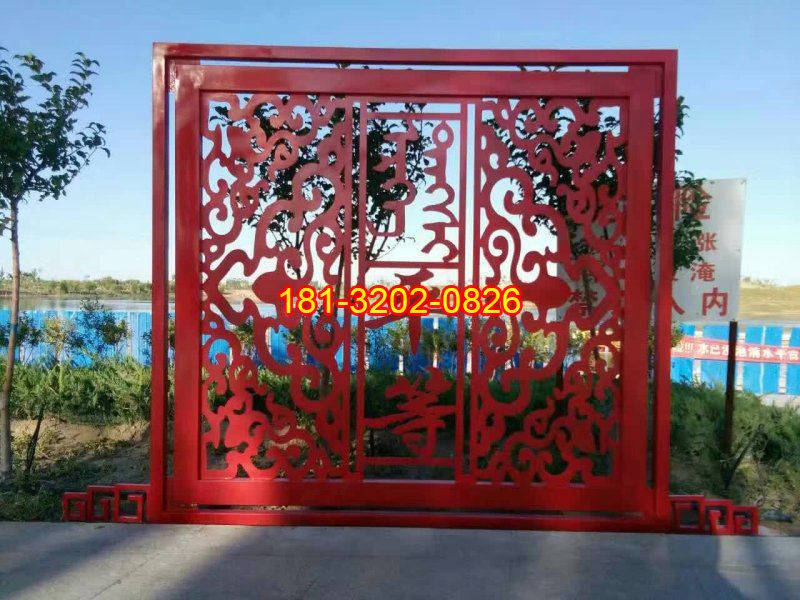 不銹鋼剪紙造型社會主義核心價值觀